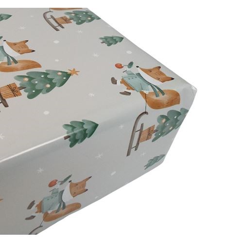 Giftwrap Roll  600x45m- Christmas Fox