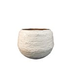 Cement Pot-Rough White Glaze 13.5x13.5x10cm