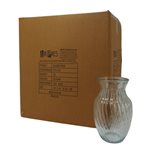 Waisted Glass Vase - 12cm Dia x 20cm H (12 Per Carton)