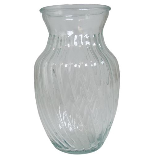 Waisted Glass Vase - 12cm Dia x 20cm H (12 Per Car