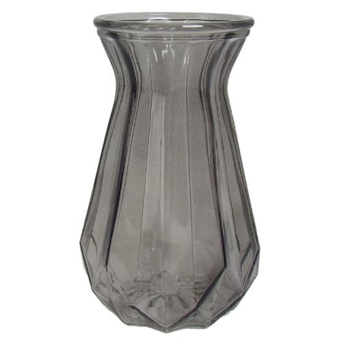 Small High Waisted Vase Grey - 10cm Dia x 14.5cm H