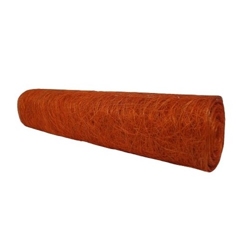 Abaca Scrunch Roll-  Orange 48cm x 9m