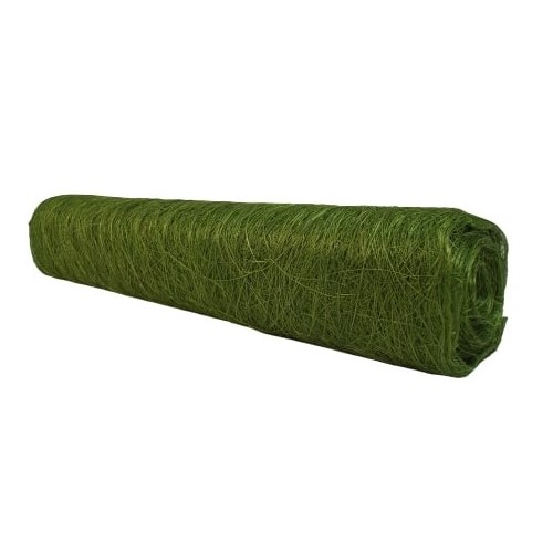 Abaca Scrunch Roll- Grass Green 48cm x 9m