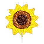 Sunflower - 9 Inch Stick Balloon
