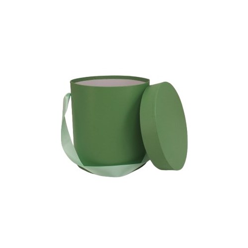 Round Flower Box Green