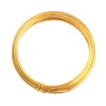 Aluminium Wire - Gold 5mmx4m