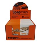 Besgrow SpagMoss Retail Pack - 12 x 8L Briquette Sphagnum Moss