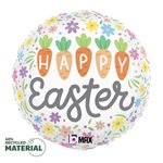 Happy Easter Carrots - 9 Inch Stick Balloon