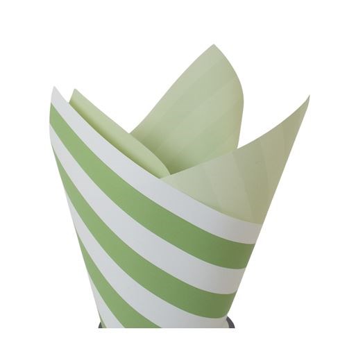 Pearlwrap - Sage Green & White Stripe