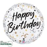 Satin Birthday Streamers - 9 Inch Stick Balloon