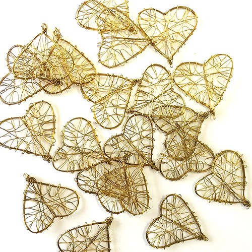 Wire Hearts 20pk