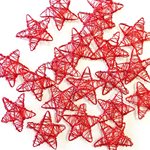 Wire Stars 20pk - Red 30mmD