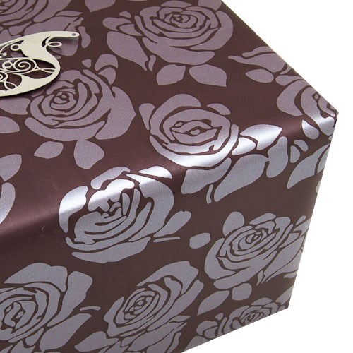 Giftwrap Roll -Brown Pearl Rose